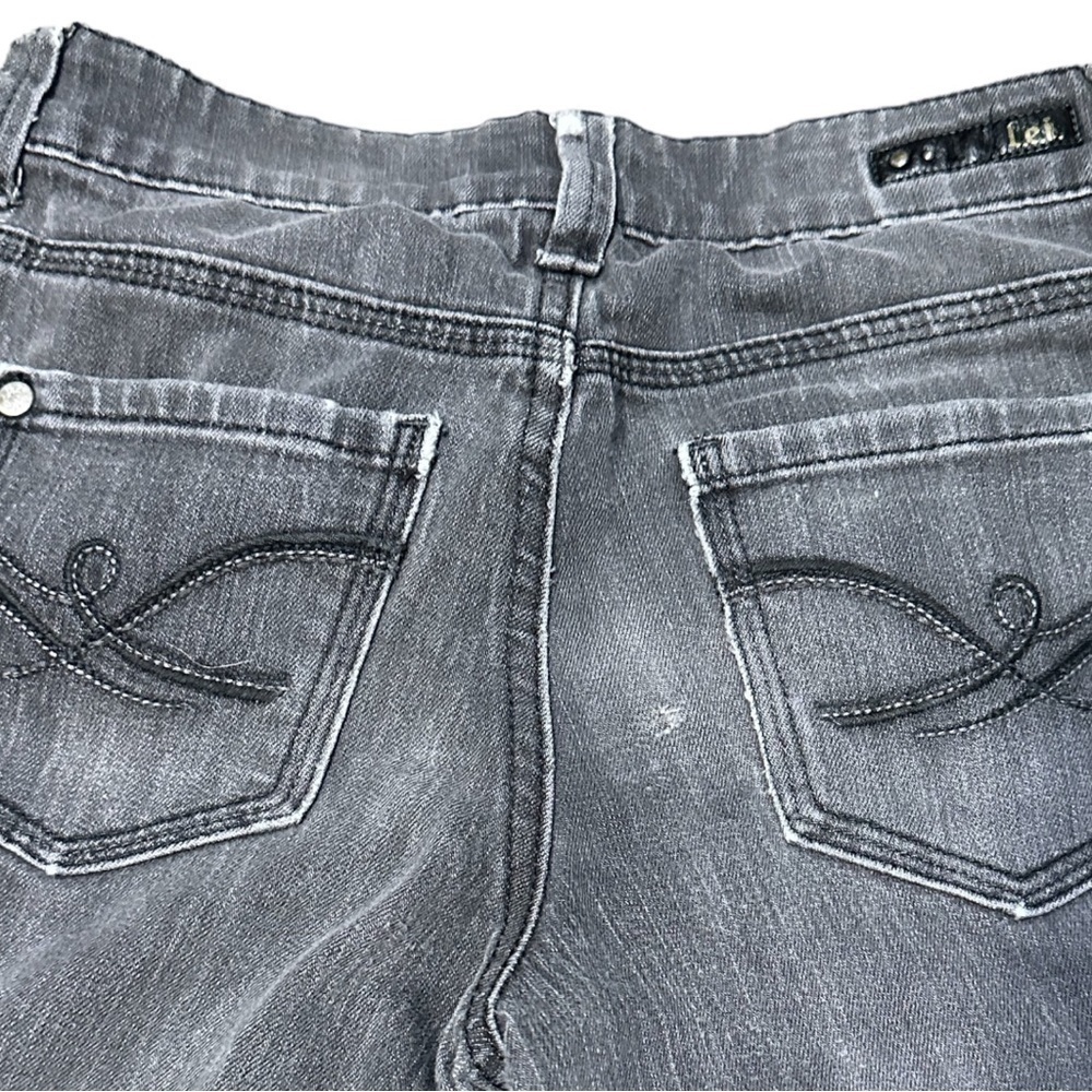 L.E.I. Ashley Louise Denim Distressed Jeans Size 0 - Picture 5 of 7